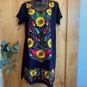 Beautiful embroidered kimono style dress